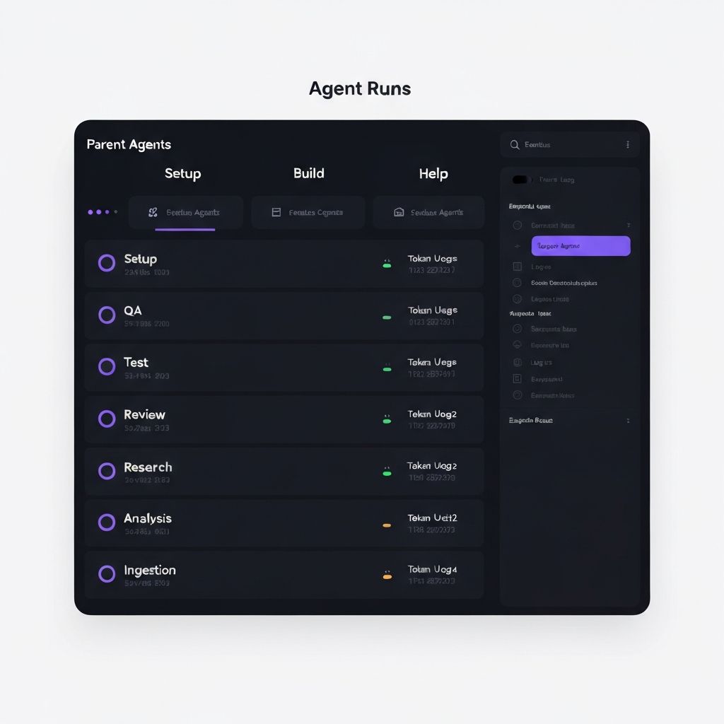 Praxis Agent Runs View